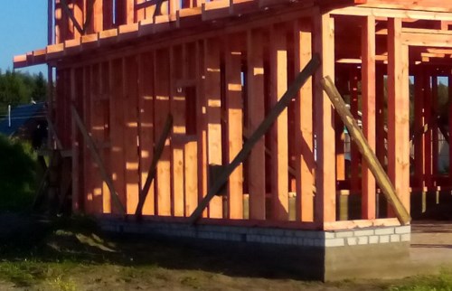 Каркас из профильной балки